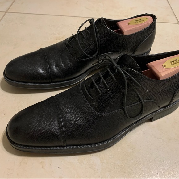 Salvatore Ferragamo Oxford Dress Shoes Black 9.5 D